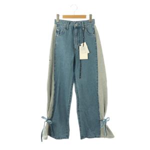 25SS SIDE SWITCH 2WAY RIBBON DENIM PANTS デニムパンツ ワイド