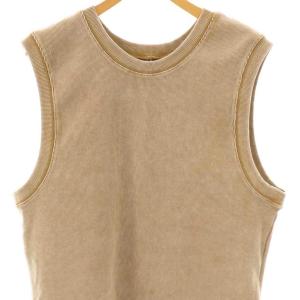 Ameri VINTAGE 25SS MEDI 2WAY DENIM LIKE OVER TANK TOP タンクトップ カットソー
