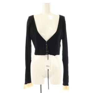 25SS MEDI PURIPURI SHORT KNIT CARDIGAN カーディガン F ブラック