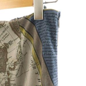 Ameri VINTAGE 25SS CARTOGRAPHIC PATTERN CUT SKIRT スカート S グレージュ マルチカラー