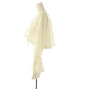 Ameri VINTAGE 25SS MEDI BATTEN LACE BOLERO BLOUSE ブラウス レース 長袖 F ホワイト