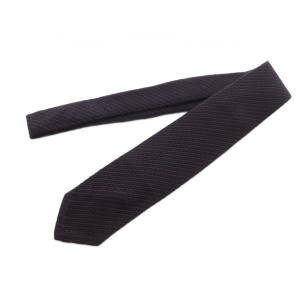 dunhill ネクタイ ニットタイ レギュラータイ ウール シルク混 ストライプ柄 紺 赤 /MI OS