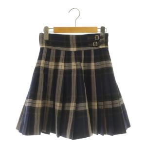 25AW プリーツスカショーパン ショートパンツ チェック 0 ネイビー /MY OS