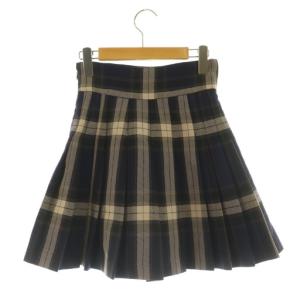 SNIDEL 25AW プリーツスカショーパン ショートパンツ チェック 0 ネイビー /MY OS