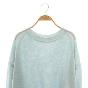 L'Appartement 25SS LINEN BF KNIT ニット セーター リネン ライトブルー /DO OS
