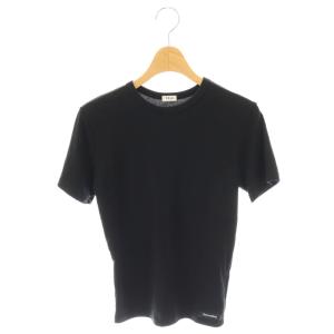 クルーネックTシャツ カットソー 半袖 F ブラック /DF OS