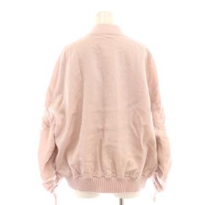 STUNNING LURE ナイロンツイルMA-1ブルゾン ジャケット ジップアップ 1 ピンク 総裏地 /CX OS