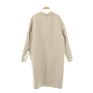 GALERIE VIE ライトメルトン チェスターコート アウター ロング 34 グレー /DF OS