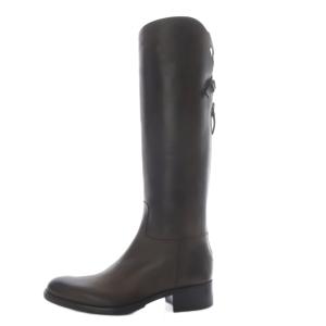 SARTORE ブーツ ロング ローヒール レザー 36.5 ダークブラウン /YO13