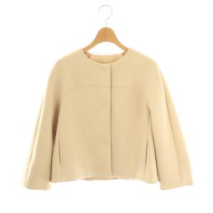 ノーカラージャケット 38 ベージュ /HK OS