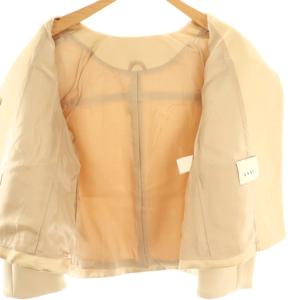 ANAYI ノーカラージャケット 38 ベージュ /HK OS