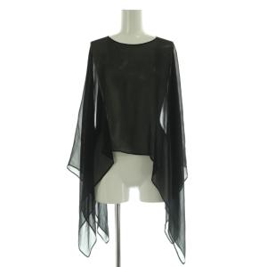 シルクポンチョ シアー ONE ブラック /MY OS