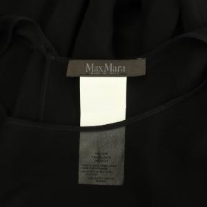 Max Mara シルクポンチョ シアー ONE ブラック /MY OS