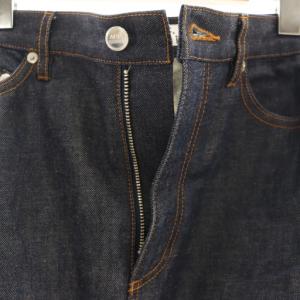 sacai × アーペーセー A.P.C. サイドジッププリーツデニムスカート ロング 34 ネイビー /DF OS