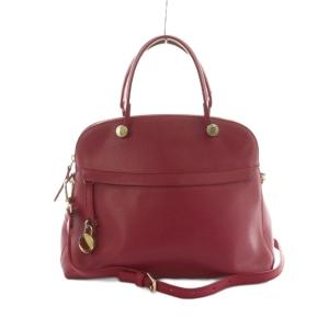 パイパー 2way ハンドバッグ ショルダーバッグ レザー マゼンタピンク /MI OS