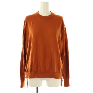 サイドレースアップウールニット カットソー 38 オレンジブラウン /DO OS