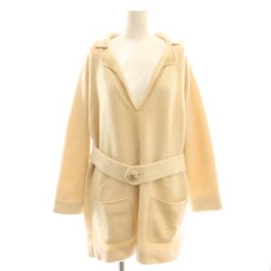 カシミヤ ベルト付き チュニックニット 40 アイボリー P47679K06042