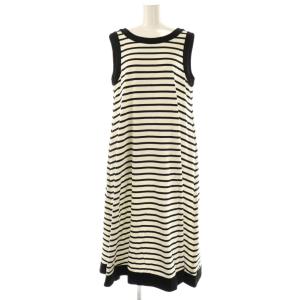 24年 44657 HARBOUR ボーダーワンピース 42 ホワイト