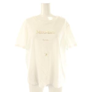 24SS The Cube ロゴプリント クルーネックTシャツ カットソー 半袖 L ホワイト /HK