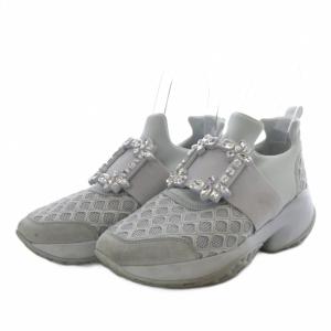 ROGER VIVIER ヴィヴラン ファブリックスニーカー 37 グレー