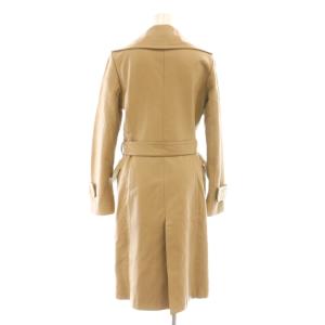 iCB ラムレザーコート 羊革 ロング ベルト付き 4 ベージュ /DF OS