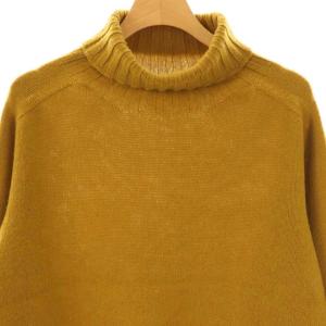 MARGARET HOWELL カシミヤ タートルニット セーター 長袖 2 マスタード /AT OS