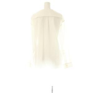 MARGARET HOWELL SOFT WASHED COTTON セーラーカラー シャツ 長袖 1 白 ホワイト /AT OS