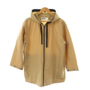 CRISP PROOFED COTTON ブルゾン コート フード 2 ベージュ /AT OS