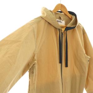 MHL. CRISP PROOFED COTTON ブルゾン コート フード 2 ベージュ /AT OS