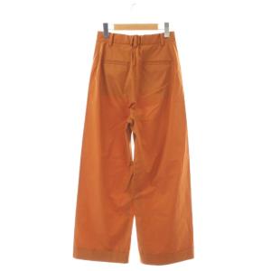 CABaN シャトルポプリン2タックワイドパンツ ジッパーフライ XS オレンジブラウン /DO OS