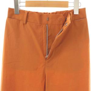 CABaN シャトルポプリン2タックワイドパンツ ジッパーフライ XS オレンジブラウン /DO OS