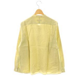 MARGARET HOWELL コットンシルクバンドカラーシャツ 2 ライトグリーン /DO OS