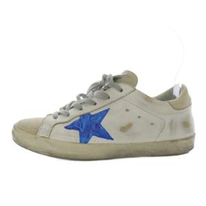 SUPERSTAR ハンドペイント スニーカー ローカット レザー ヴィンテージ加工 36 ホワイト /YO29