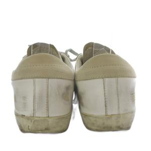 GOLDEN GOOSE SUPERSTAR ハンドペイント スニーカー ローカット レザー ヴィンテージ加工 36 ホワイト /YO29