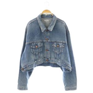 ×L'Appartement DENIM JACKET ジャケット デニム ダメージ加工 F ブルー 72W040AP