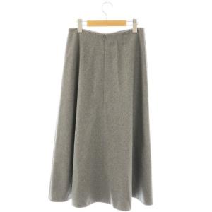 EVERYDAY I LIKE Newstandard フレアスカート マキシ ロング 38 グレー /AT OS