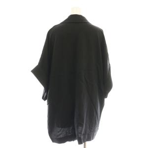 Adam et Rope' 24SS ショートスリーブシャツJK ジャケット 薄手 F ブラック /CX OS