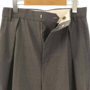 Framework 24SS サマーウールコクーンパンツ ストレート スラックス タック 40 グレー /AT OS