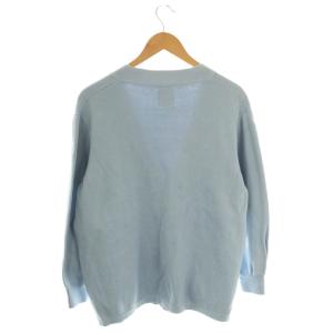 MADISONBLUE コットン BIG カーディガン ニット Vネック 1 ライトブルー /DF OS