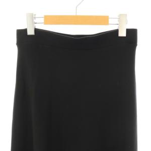 EVERYDAY I LIKE Jersey Flare スカート フレア マキシ ロング 黒 ブラック /AT OS