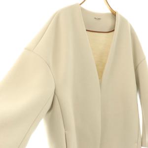 Plage ノーカラージャケット オーバーサイズ 38 ベージュ /AT OS