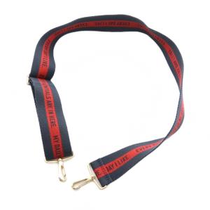 EVERYDAY I LIKE ショルダーストラップ バッグ ロゴ 紺 ネイビー 赤 レッド /SS OS