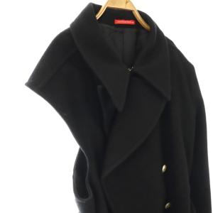 Y's Red Label ヨウジヤマモト ウール 変形 コート 2 ブラック