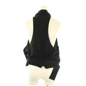 LIMI feu ベスト 前開き S ブラック /ES OS