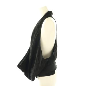 LIMI feu ベスト 前開き S ブラック /ES OS