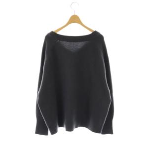 IENA AQUA Vネックプルオーバー ニット セーター グレー /DF OS