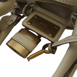 Chloe パディントン ハンドバッグ 南京錠付き ライトベージュ