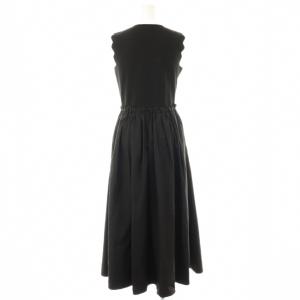 Apuweiser-riche 23SS ドロストドッキングノースリーブワンピ 2 ブラック /DO OS