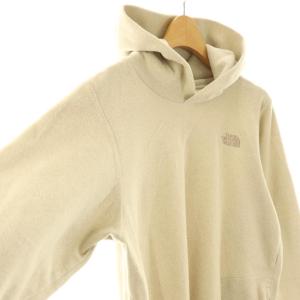 THE NORTH FACE マイクロフリースフーディパーカー L ベージュ NLW72130 /DO OS