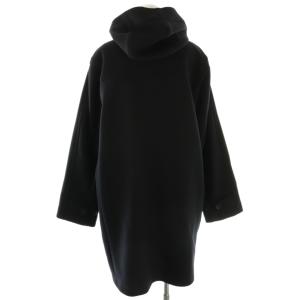 SHIPS 140sメリノウールメルトンダッフルコート XL ブラック /DO OS